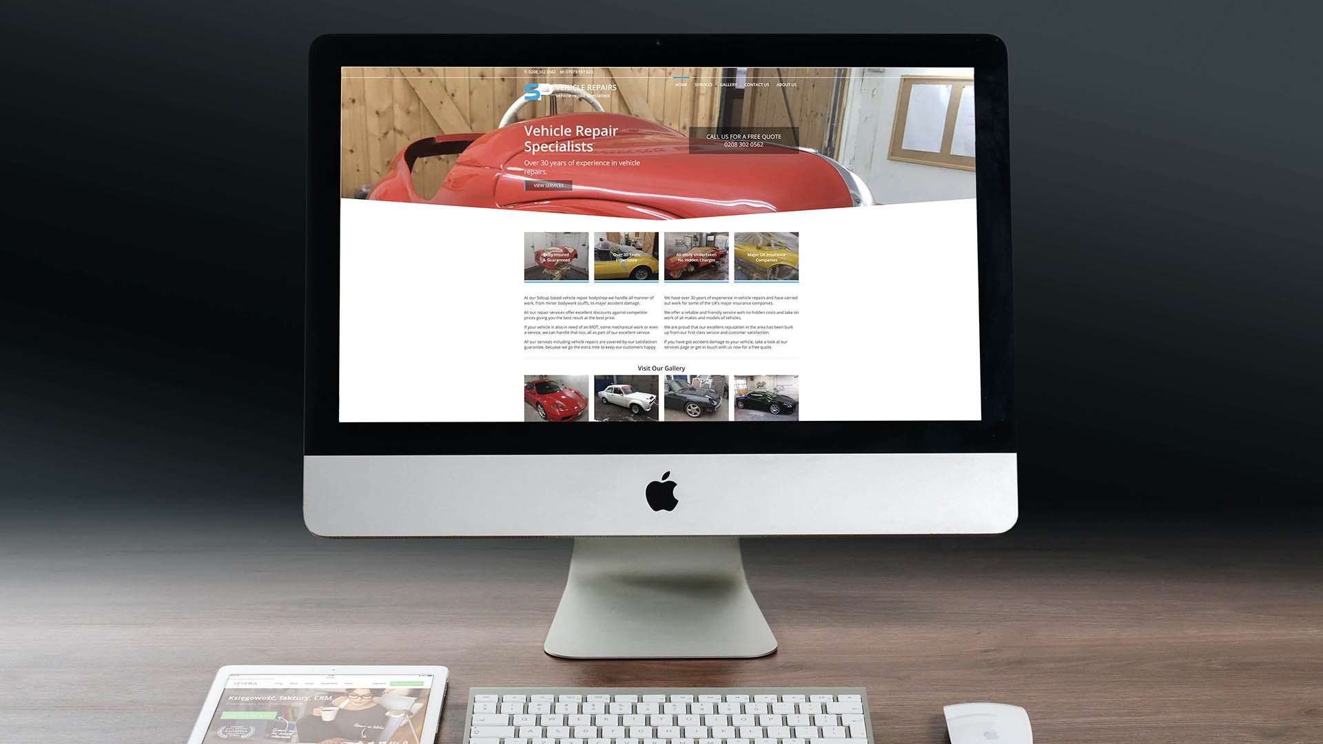 SP Vehicle Repairs web designer